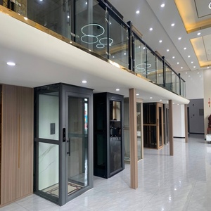 Einfache Installation Outdoor-PVC-Glaskabine Wohnaufzug für Villa Hauslift 2-5 Etagen 3-4 Personen Automatische Steuerung - Product Image 1