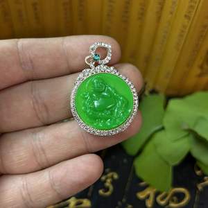 จี้หินอาเกตจิ้งจอกและพระพุทธรูปสไตล์จีน สร้อยคอแฟชั่นหลากสี DIY สำหรับเด็กทุกเพศ - Product Image 3