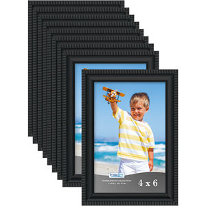 Marco DE FOTOS negro 4X6 personalizado de alta calidad, decoración familiar, marco de fotos para colgar en la pared, Material PS, decoraciones para el hogar - Product Image 1