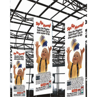 Bâche publicitaire frontlit en PVC haute résolution Eachsign, surface ultra brillante, compatible encre éco/sol/UV/sérigraphie, durable