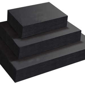 Cartón Negro de Alta Rigidez de 300 g/m², 350 g/m², 400 g/m² con Pulpa Química Reciclable para Uso Químico Industrial - Product Image 1