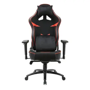 Kostenloser Versand rote und schwarze farbige hochlehnige Computer-Bürostuhl DDP Drop-Ship Eu Warehouse Gaming-Stuhl für große große Männer