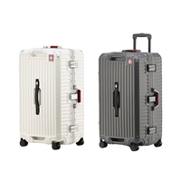 Valise à roulettes PC avec grande capacité Classy USB Charging Spinner Caster-Valise améliorée