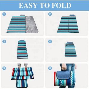 Wholesale Custom Logo Waterproof Portable Pocket <b>Camping</b> Picnic Blanket <b>Mat</b> - Product Image 4