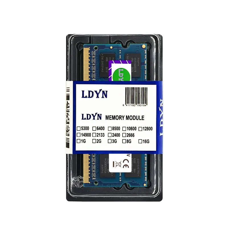 Ldyn Ddr3l оперативная память 2 ГБ/4 ГБ/8 ГБ 1333 МГц 10600 1600 МГц 12800s ноутбук модуль памяти Sodimm оперативной памяти Ddr3 1,35 v 204pin