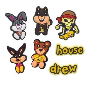 <span class=keywords><strong>Justin</strong></span> Bieber Drew Soft PVC Zapato encanto Zueco encanto Bieber DRW casa zapato encantos - Product Image 1