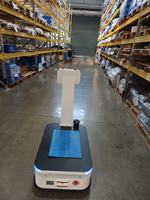 Chariot robotique de levage 300 kg AGV AMR avec plateforme élévatrice et navigation laser SLAM pour la logistique d'entrepôt et d'usine