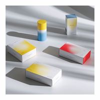 Boîte de baskets en papier d'impression pliable noire d'usine en Chine