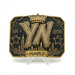 Manufacturer Wholesale Custom Made Zinc Alloy Metal Rhinestones Cowboy <strong>Belt</strong> <strong>Buckle</strong> for Men and Women - Product Image 3
