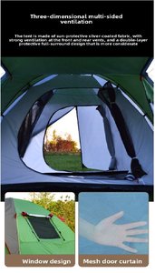 Toldo para exteriores, mosquitera para acampar, <span class=keywords><strong>plegable</strong></span>, tipo de soporte recto, <span class=keywords><strong>impermeable</strong></span> para las cuatro estaciones, ligero, necesita instalación - Product Image 5