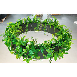 Lámpara de Arte de aluminio con anillo colgante Led decorativo de hierba <span class=keywords><strong>verde</strong></span> para restaurante, hotel, bar, <span class=keywords><strong>Biblioteca</strong></span> - Product Image 3