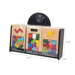 Meilleures ventes, casse-tête en bois, casse-tête d'intelligence, casse-tête <span class=keywords><strong>IQ</strong></span> <span class=keywords><strong>FIT</strong></span>, casse-tête rectangulaire pour adultes MT1303 - Product Image 2