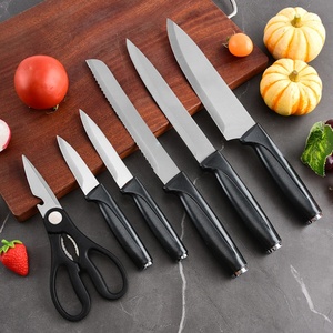 Juego de Cuchillos de Cocina de 7 Piezas al por Mayor, Cuchillo para Carne, Cuchillo de Chef de Acero Inoxidable, Cuchillos de Cocina y Accesorios con Bloque - Product Image 2