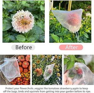 Bolsas de Regalo de Organza con Cordón de Cierre Rápido, Bolsitas para Joyería, Envoltorios de Malla Transparente para Fiestas, Navidad, Bodas, Envío Rápido RTS - Product Image 2