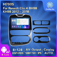 MEKEDE Lecteur DVD de Voiture 10" 8 Cœurs à Commande Vocale pour Renault Clio 4 BH98 KH98 2012-2018 avec BT WI-FI Radio Stéréo GPS