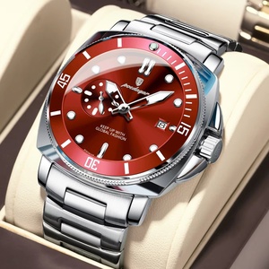 Montres de luxe pour hommes, étanches, en acier inoxydable, lumineuses, avec date, chronographe, montre-bracelet à quartz de haute qualité pour hommes - Product Image 1
