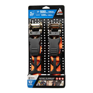 2 Packs <span class=keywords><strong>25</strong></span> <span class=keywords><strong>mm</strong></span> 1 "608kgs Mini Cargo Transport Lashing Belt Heavy Duty Strap with Rubber Handle Ratchet Tie Down - Product Image 2