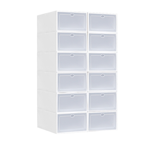 Trade Assurance Clear Hot Sale Disposable Plastic Sneaker Display Drop Front Shoe Box