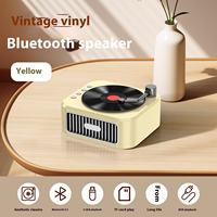 Harga Grosir Speaker Bluetooth Retro Nirkabel Hadiah Fashion Vintage Pemutar Musik CD Rumah