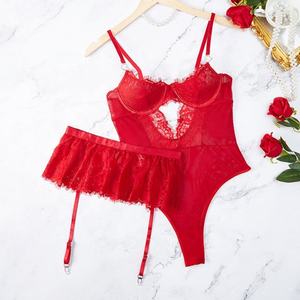 Nuovo Set di Biancheria Intima Sexy e Divertente da Donna Taglie Forti con Ricamo in Pizzo Tentazione <span class=keywords><strong>Amore</strong></span> Abbigliamento Femminile - Product Image 5