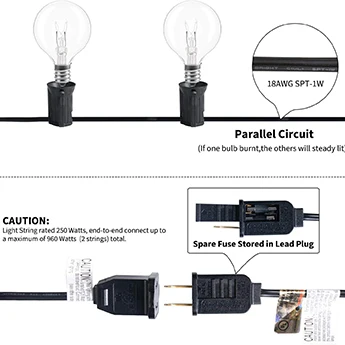 High Quality Festival Vintage Outdoor S14 Bulbs Strings