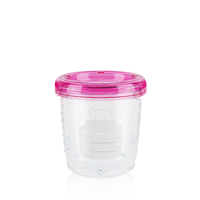 Conteneur de stockage de lait maternel à col large, réutilisable, compatible avec le tire-lait, biberon pour bébé