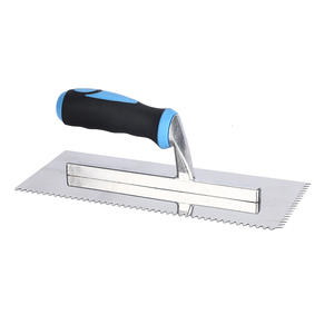 Truelle à béton multi-mains Outils de plâtrage en acier inoxydable pour la construction professionnelle Truelles à plâtre crantées Truelles à dents - Product Image 1