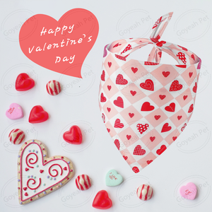 Valentine's Day <strong>Pet</strong> Accessories Heart Pattern Dog Bandana Adjustable <strong>Pet</strong> Triangle <strong>Scarf</strong> - Product Image 4