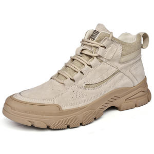 Bottes d'hiver unisexes en cuir véritable imperméables, bottines thermiques en tissu, semelle intérieure en fourrure, semelle épaisse confortable, caoutchouc EVERGREEN - Product Image 3