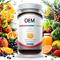 Complément Alimentaire Multivitaminé Peace Fortune OEM/ODM avec Vitamine D3 et Vitamines B, Sans OGM, Soutien Immunitaire et Énergie