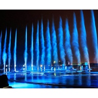 20m de diamètre extérieur sol musique terre sèche eau danse fontaine spectacle