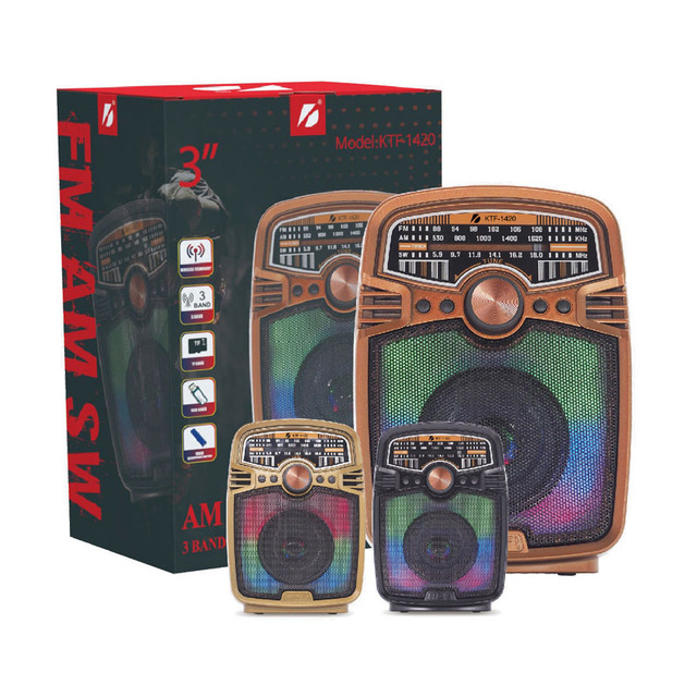 Portable Outdoor Classic Wireless Loud Stereo Sound Innovative Reasonable Price Multimedia Retro Radio Box Classical Fm