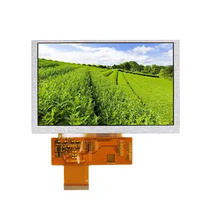 شاشة عرض LCD عالية السطوع, شاشة عرض LCD عالية السطوع 1000cd/m2 5 "800x480 1000nits 24Bit RGB 40pin HX8664B + HX8264D 12ome TFT lcm للشاشة الخارجية