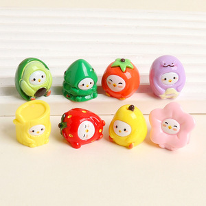 KI chuangshem Hormiguero tridimensional de resina, Adornos pequeños y lindos con diseño de frutas, Accesorios de joyería DIY, Figuritas para escritorio y coche - Product Image 4