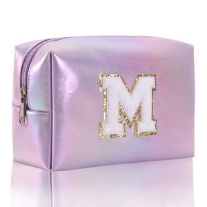 Bolsa de almacenamiento de viaje de aseo impermeable con letras bordadas de gran capacidad TS - Product Image 3