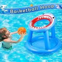 Panier de basket gonflable en forme de requin, modèle HC852, en PVC, pour intérieur et extérieur, enfants et adultes, plage, approvisionnement transfrontalier