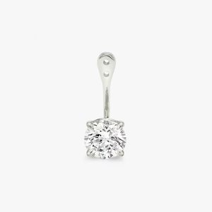 IGI Certified Vvs Lab Grown Diamond Solitaire <b>Drop</b> Ear Jacket Women Custom 18K Gold CVD Lab Made Created Diamond <b>Drop</b> Earring - Product Image 2