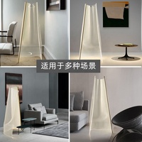 Lampe de table créative d'art irrégulier ruban acrylique maison salon LED lampadaire moderne