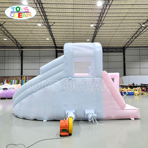 Pastel sirena princesa inflable Combo castillo hinchable tobogán PVC Casa de rebote tobogán piscina agua <span class=keywords><strong>Splash</strong></span> para niñas al aire libre - Product Image 6