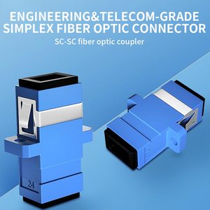 SC-SC ตัวเชื่อมต่อไฟเบอร์แบบ Singlemode UPC UPC Connector Low Loss 1G 100G ความเร็วสูงเชื่อมต่อแบบ Simplex 9 125m อะแดปเตอร์ - Product Image 6