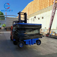 Plateforme de travail aérienne mobile de 500 kg, 4-18 m, plateforme élévatrice à ciseaux hydraulique électrique remorquable pour la construction