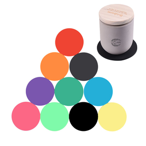 Custom Logo Round Colorful Pvc Rubber Beer Coaster Cup Mat Coaster Set Silicone Coaster for Drink