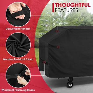 Housse de barbecue robuste et imperméable à bord plat avec coutures scellées - Product Image 3