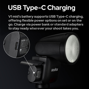 Équipement photographique, éclairage photographique, flash <span class=keywords><strong>Godox</strong></span> <span class=keywords><strong>V1</strong></span> Mid V1C/N/S TTL HSS, flash pour appareil photo, <span class=keywords><strong>Speedlite</strong></span>, lumière pour Canon, Nikon, <span class=keywords><strong>Sony</strong></span> - Product Image 5