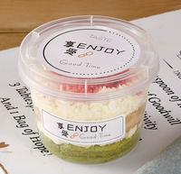 Boîtes à yaourt rondes jetables en PET, épaisseur 300-900 microns, pour sushis, salades, boba – Boîtes à chocolat personnalisables avec impression