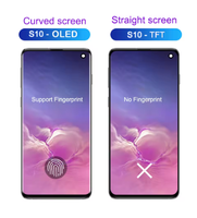 Écran LCD TFT Assemblé avec Châssis pour Samsung Galaxy S10 G973F S10 Plus S10+ G975F/DS, Bloc Écran avec Cadre