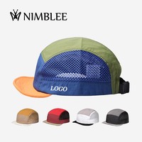 Sombrero de red de verano, gorra de alero corta transpirable de secado rápido, gorra de béisbol suave de Color Retro, gorra impermeable para deportes al aire libre