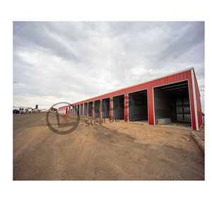Bâtiment préfabriqué léger d'atelier de structure métallique de stationnement de voiture de <span class=keywords><strong>garage</strong></span> bon marché - Product Image 3