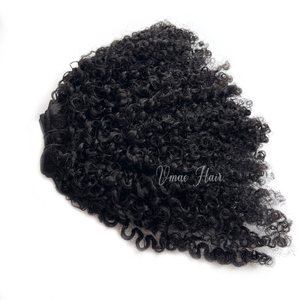 Extensioni di <span class=keywords><strong>Capelli</strong></span> Umani Vergini Naturali Afro Kinky Curly Tipo 4 Cambogiani, Morbidi, con Cuticole Allineate, Senza Perdita di <span class=keywords><strong>Capelli</strong></span>, Doppia Trama a Macchina - Product Image 4