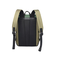 Sac à dos unisexe en PU à blocs de couleur géométriques pour ordinateur portable, grande capacité 20-35L, décontracté, étanche, pour l'extérieur